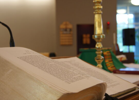 Bible on the Altar